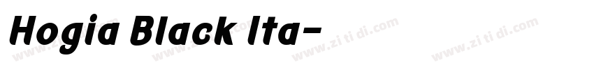 Hogia Black Ita字体转换